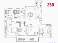 同曦 黄金时代：东边套，黄金楼层，230平米，5室2厅，房型得鸟的好，有户型图
